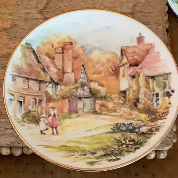 Heritage Regency Beautiful Cottages, Landscapes small plates, Set of 3 - Picture 8 of 10